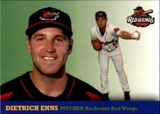 2017 Rochester Redwings SGA Team Issue #8 Dietrich Enns Frankfort Illinois Card