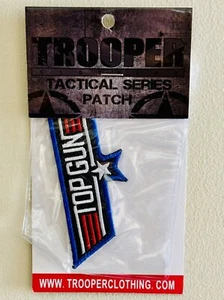 Top Gun Trooper Tactical Series Embroidered Iron On Patch NEW SEALED - Picture 1 of 3