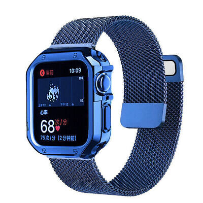 Stainless Steel iWatch Band Strap + TPU Case ...