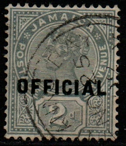 Jamaica 1890 2d grey Official sgO5 used. - Picture 1 of 1