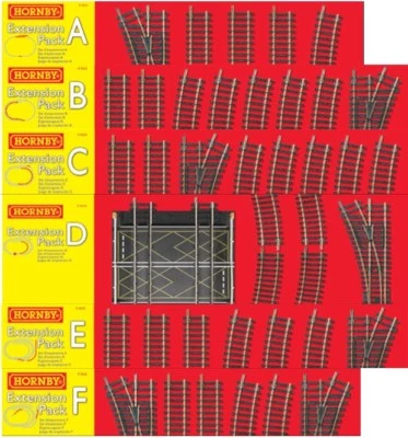 HORNBY TrakMat Track Extension Pack A B C D E F - Pack Choice