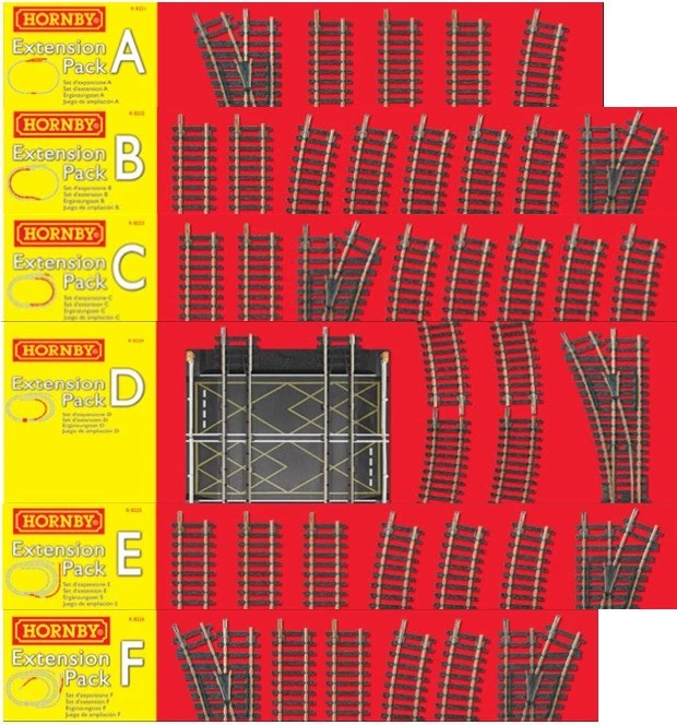 HORNBY TrakMat Track Extension Pack A B C D E F - Pack Choice - Image 1 of 1