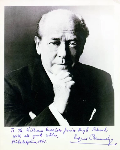EUGENE ORMANDY - AUTOGRAPHED INSCRIBED PHOTOGRAPH 1961 Cover