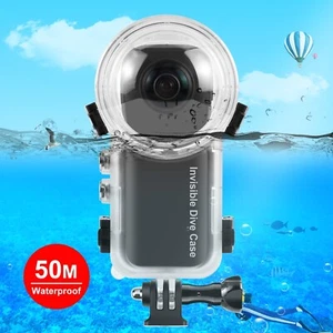 For Insta360 X4 PULUZ 50m Waterproof Sealed Diving Case Transparent - Picture 1 of 8