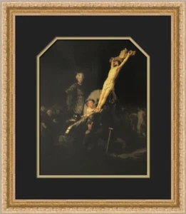Rembrandt The Raising of the Cross Custom Framed Print - Picture 1 of 2