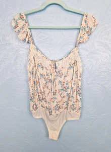 Free People Intimately Bodysuit Size Small Floral Lace Ditsy Sexy Strappy - Picture 1 of 11