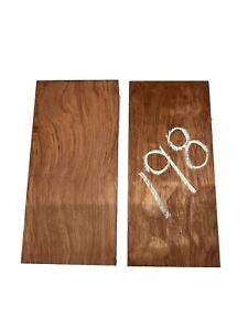 2 Pack, Bubinga Thin Stock Lumber Board 10-3/4'x 5x3/4'#198