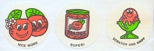 CTP Sniffy's Scratch And Sniff ORANGE Matte Sticker Strip Vintage 1980's - Picture 1 of 2
