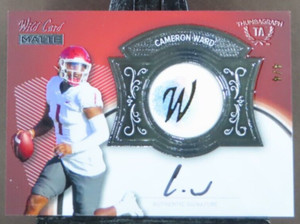 2023 Wild Card Matte Cameron Ward Thumbagraph on card Auto Cougars 4/4 🔥 📛