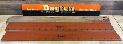 Vintage NOS Dayton Fan Belts Radiator Hose Metal Sign  - Image 1 of 4