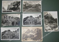 TRENTINO. RIFUGI. 7 cartoline d'epoca tutte viaggiate anni '30 e '40