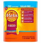 Metamucil Sugar Free Fiber Supplement Smooth Drink Orange 260 Servings exp 11/24