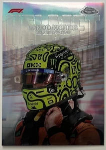 2024 Topps Chrome Formula 1 LANDO NORRIS Helmet - Picture 1 of 1