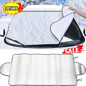 4 layer Car Windscreen Windshield Frost Cover Ice Front Protector HOT UK - Picture 1 of 13