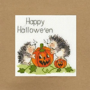 Jack O'Lantern Grußkarte Kreuzstich-Set von Bothy Threads - Bild 1 von 1