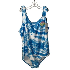 Hurley Girls One Piece Swimsuit UPF 50+ Blue Lagoon Size XL - Picture 1 of 9
