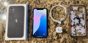 Apple iPhone 11 A2111 Unlocked Black 64 GB updated iOS - Afbeelding 1 van 2
