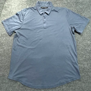 Travis Mathew Polo Herren Large Blau Bestickt Brustlogo Kurzarm Lg - Bild 1 von 10