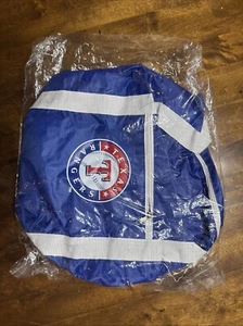 Texas Rangers MLB Baseball Club Blue Gym Duffel Zippered Bag Shoulder Strap - Picture 1 of 2