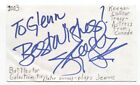 Keegan Connor Tracy Signed 3x5 Index Card Autograph Signature Once Upon A Time