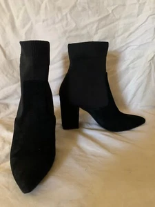 Steve Madden stivaletti bicolore in velluto nero 8,5 - Foto 1 di 18
