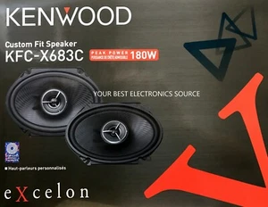 NEW Kenwood KFC-X683C Excelon 6"x8" 2-Way Coaxial Car Audio Speakers (PAIR) 6x8 - Picture 1 of 2