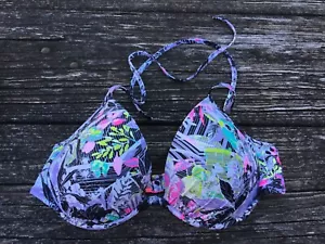 Victoria's Secret Damen Bikini Oberteil tropische Blumen Größe 34C - Bild 1 von 3