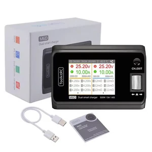 LiPo Charger 6s Toolkit M6D Dual Smart Portable XT60 RC Balance Charger LiFe - Picture 1 of 11