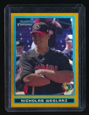 NICK WEGLARZ 2009 BOWMAN CHROME WBC PROSPECTS GOLD REFRACTOR #BCW9 37/50