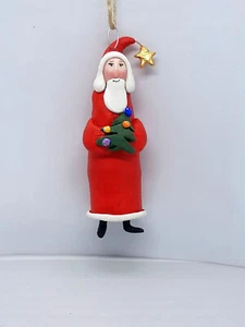 Handgefertigter Weihnachtsmann im viktorianischen Stil Weihnachten Haus Wandschmuck Spielzeug - Bild 1 von 8