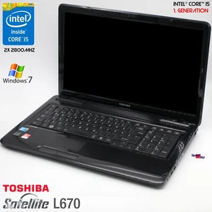 TOSHIBA SATELLITE L670 17.3" HD INTEL CORE I5 460M 120GB SSD 4GB WINDOWS 10 7 - Foto 1 di 10