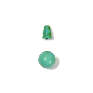 Dark Green Turquoise Guru Beads Three Holes T-Beads Size 8mm10mm Sold by One Set - Picture 1 of 2