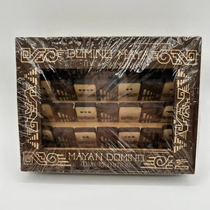Wood Mayan Dominoes Luxury Edition, Wood Case, Domino Family Game NIP - Picture 1 of 4
