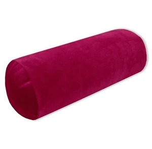 Mf53g Hot Pink Soft Microfiber Velvet Bolster CASE Yoga Neck Roll COVER Size - Picture 1 of 6