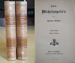 Vida de Miguel Ángel. 2 volúmenes. 10. Edición. Grimm, Herman: - Imagen 1 de 2