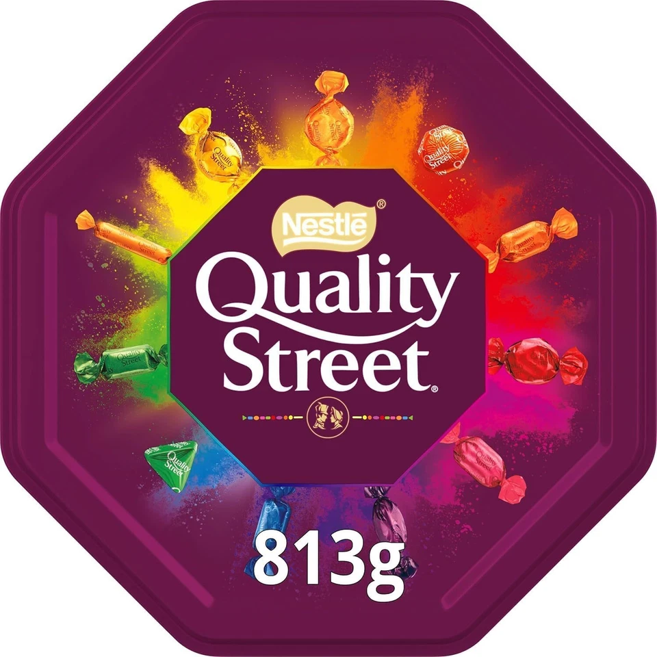 Nestle Quality Street Tin Extra Large 900 Gram Can Imported From England VGF