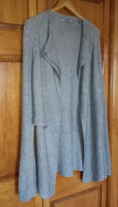 Vince size Small Gray Cashmere, Wool Flowy Waterfall Cardigan minimalist capsule - Picture 1 of 24