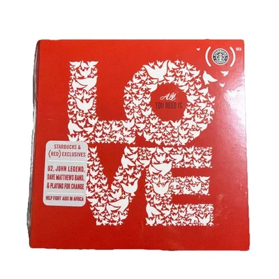 All You Need Is Love CD 2009 New Sealed (RED) U2 Dave Matthews Band John Legend Foto 1 de 2