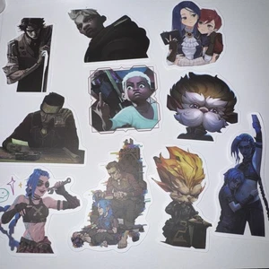 10 Adesivi Arcani Anime Spettacolo TV Vi Jinx Ekko - Foto 1 di 5