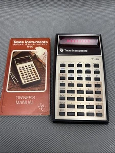 Calculadora científica Texas Instruments TI-30 con manual - Imagen 1 de 3