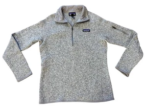 Patagonia grau Better Sweater Damen Medium 1/4 Reißverschluss Fleece Mantel Jacke - Bild 1 von 7