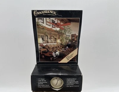 Casablanca  Ceiling Fan 4 Speed Wall Control Dial Model W-40-white/almond - Image 1 of 3