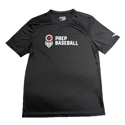 Camisa de manga corta Prep Baseball Report Mizouno Performance negra talla grande #54 Foto 1 de 4