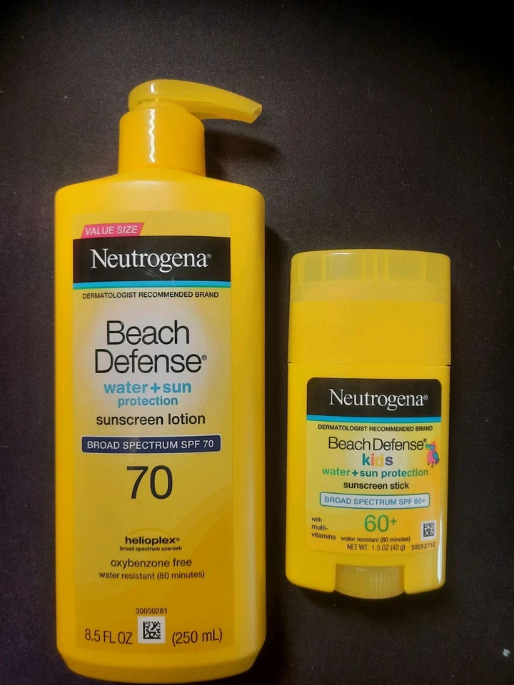 Neutrogena Beach Defense Protection Sunscreen Lotion SPF 70 & Kids Stick SPF 60+ - Image 1 of 1