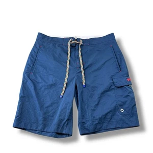 Pantalones Cortos de Natación Robert Graham Alvarado Azul Marino Medianoche Para Hombres L Usados en Excelente Condición Como Nuevos - Imagen 1 de 5