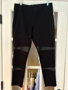 Two by VINCE CAMUTO Womens Faux Leather Leggings Rich Black Size 1X - Picture 1 of 6