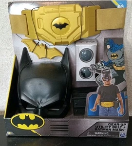 DC BATMAN Gear-Up Utility Belt + Mask & Batarangs & Smoke Pellets New In Box - Picture 1 of 2