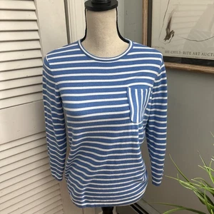 J MCLAUGHLIN Pullover Damen XS blau weiß gestreift leicht adrett maritim - Bild 1 von 7