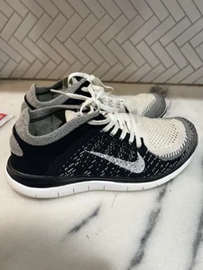 Nike Free Flyknit 4.0 Black White Running Shoes Men’s 7.5 Women’s 9 631053-101 - Imagen 1 de 11