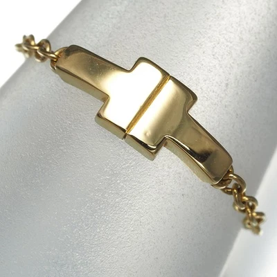 Auténtica Tiffany&Co. Anillo Tiffany T Cadena Pinky US3.5 Oro Amarillo 750 18K  Foto 1 de 4